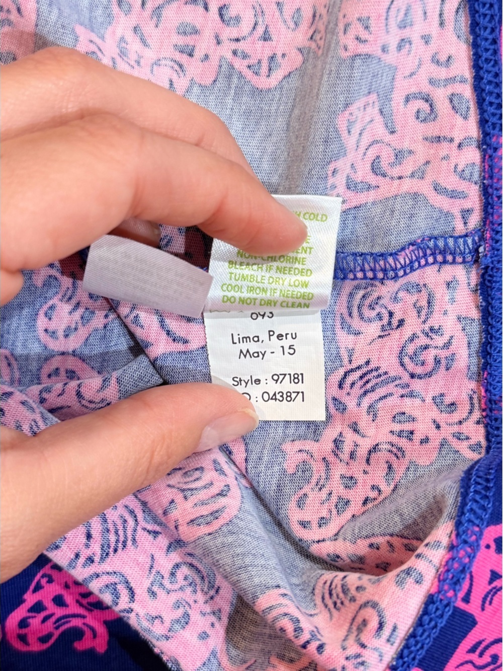 Women’s LILLY PULITZER Marlowe pink and navy elephant print dress- Size medium - Picture 8 of 8